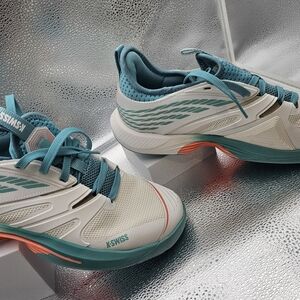 K-Swiss Teal and White Sneakers